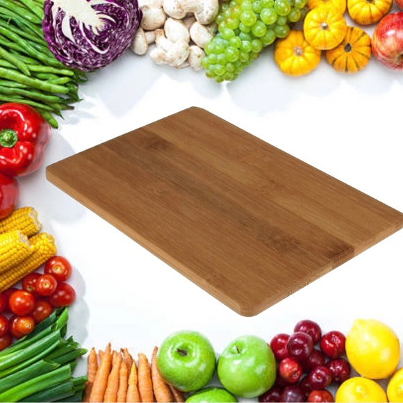 Bamboo Cutting Board Kitchen Chopping Perfect Cheese & Meat Serving Tray Gift - Picture 1 of 6